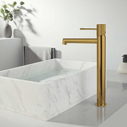 Смеситель для раковины Desire VBF-1D2BG однорычажный, брашированное золото, , шт