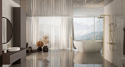 Душевая стойка Rondo VSFS-1R0BG без излива, брашированное золото, , шт