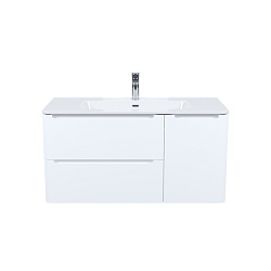 Тумба с умывальником, подвесная, 100 см, белая, Edifice, IDDIS, EDI10W1i95K