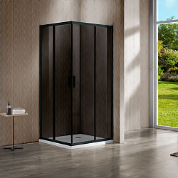 Душевой уголок Garda VSS-1G1012CGB, 1200*1000, черный, стекло тонинрованное, , шт