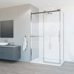 Душевой уголок Como Soft VSR-1CS8012CL, 1200*800, хром, стекло прозрачное, , шт