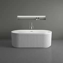 Ванна акриловая Vincea VBT-709-1700, 1700*800*585, цвет белый, щелевой перелив, слив белый, , шт