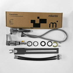 Смеситель с гигиеническим душем с установкой на унитаз, Tidy, Milardo, 001SB00M08