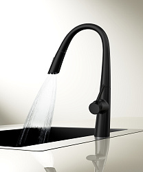 Смеситель для кухни Vincea VKF-176MB, черный, , шт