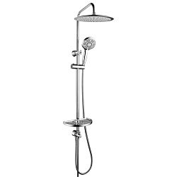 Душ/гарнитур LEMARK б/смес.c верх.душ.лейкой "Тропический дождь" ø300 мм и 5-функц. лейкой LM8802C