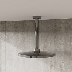 Душевая насадка верхняя круглая, хром с белым, Esper, IDDIS, ESP25CRi64