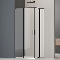 Душевой уголок Soft 2 VSS-3SO2900CLB, 900*900, черный, стекло прозрачное , , шт