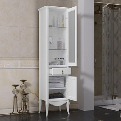 Пенал Opadiris Лоренцо, белый матовый, правый