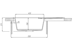 Мойка кухонная Амира терракотовый