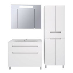 Шкаф-пенал/белый/(60см) Olivia /AQUA DE MARCO