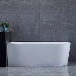 Ванна акриловая Vincea VBT-402-1700L, 1700*800*580, цвет белый, левая, щелевой перелив, , шт