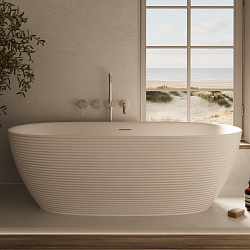 Ванна акриловая Vincea VBT-701-1700MW, 1700*800*585, цвет белый мат., щелевой перелив, слив белый, ,