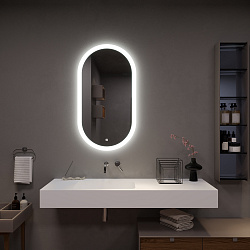 Зеркало/LED-подсветка (55см*100см)/сенсор. выключатель Fly/AQUA DE MARCO