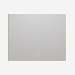 Зеркало LED VLM-4F100BG-2 1000х800 c сенсорным выключателем, антизапотевание, брашированное золото, 