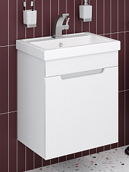 Тумба подвесная CITY 50 /1 ящ/раковина Фостер (50см)/AQUA DE MARCO