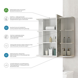 Зеркальный шкаф Nova 60