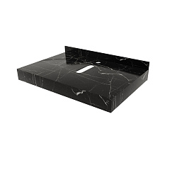 Corpa Nera Grossi/Гросси столешница 70 под раковину керамогранит, черный мрамор