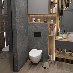 Corpa Nera Bosso S/Боссо С унитаз подвесной безободковый, торнадо, быстр.сиденье с микролифтом, белы