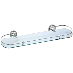 Полка стеклянная 1- ярус, хром HB1907-1