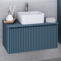 Тумба подвесная Monaco/70см/1 ящ/аквамарин/AQUA DE MARCO