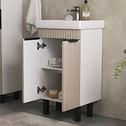 Тумба напольная Lotty 50.2D латте (Тигода 50)