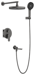 Душевая система встроенная, оружейная сталь, B80713-3