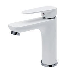 Aringa Рейн смеситель для умывальника увеличенный, белый