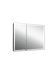 Зеркало-шкаф MIRROR BOX Black, 1000х800