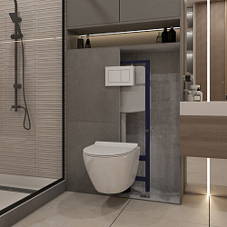 Corpa Nera Caruso/Карузо клавиша смыва, двойной смыв, белый матовый