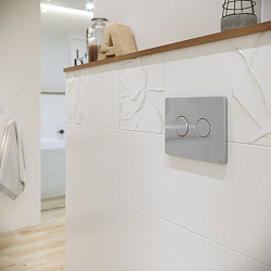 Вывод Кнопка: ACCENTO CIRCLE, пневматическая, хром глянцевый, Сорт1 (для АКВА50)