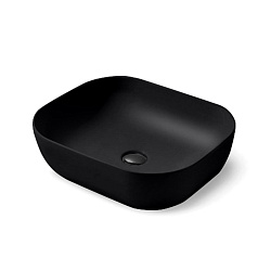 Раковина керамическая Vincea VBS-101MB, 500*400*140, накладная, цвет матовый черный, , шт