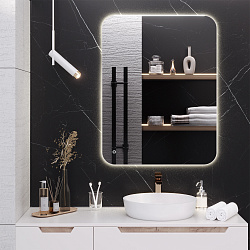 Зеркало/LED-подсветка (70см*90см)/сенсор.выключатель Milan/AQUA DE MARCO