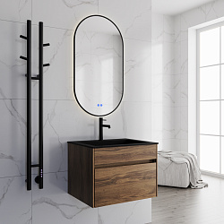 Полотенцесушитель электрический Vincea VTD-1D2BE 25х130, черный, таймер, , шт