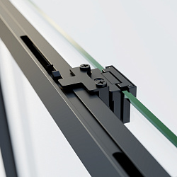 Душевая дверь Soft 2 VDS-3SO2110CLB, 1100, черный, стекло прозрачное, , шт