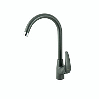 "LINARA" LM0405 смеситель для кухни с высоким поворотным изливом, цвет: антрацит