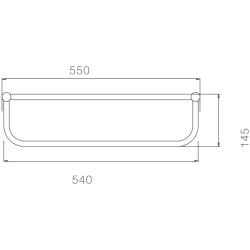 Полка для полотенец, бронза HB8424-4