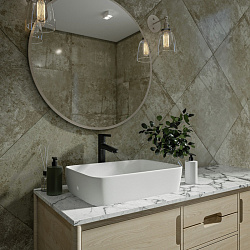 Corpa Nera Grossi/Гросси 50 раковина накладная, белый матовый