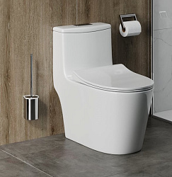 Corpa Nera Viotti/Виотти унитаз-компакт моноблок безободковый, быстрос.сиденье с микролифтом, белый