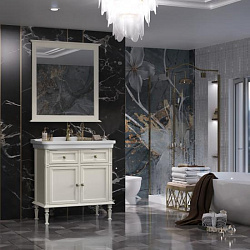 Тумба Opadiris Кантара 85, цвет слоновая кость, вар. 2 (раковина Модерн 85)