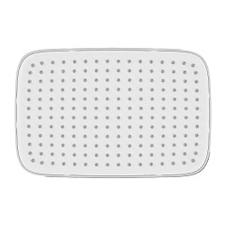 Душевая насадка верхняя прямоугольная, хром с белым, Esper, IDDIS, ESP25CSi64