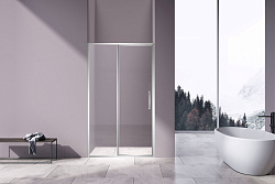 Душевая дверь Slim 8mm VDP-4SL120CL, хром, стекло прозрачное, , шт