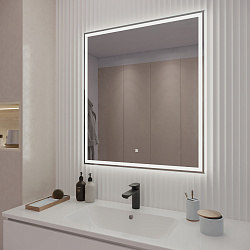 Зеркало/LED-подсветка(80см*90см)/сенсор. выключатель Carrera/AQUA DE MARCO