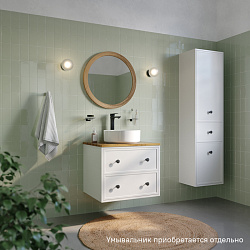 Тумба подвесная, со столешницей, 60 см, белый матовый, Torr, IDDIS, TOR60WBi95K