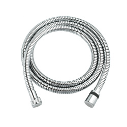Шланг душевой растяжной от 1.5 до 2 м, без перекручивания (Turn-Free),  нерж. сталь/хром, блистер