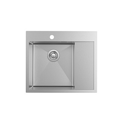 Мойка, нерж. сталь, сатин, чаша слева, 590*510, Haze, IDDIS, HAZ59SLi77