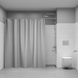 Штора для ванной, 200x240 см, Полиэстер, IDDIS, BD06P24i11
