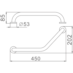 Поручень "L" HB1717