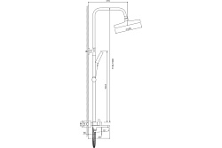 Душевая система, белый, B24713-8