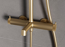 Душевая стойка Rim VSFS-2RM1BG с изливом, брашированное золото, , шт