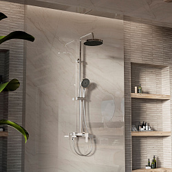 Душевая стойка VSFS-413CH с изливом, хром, , шт